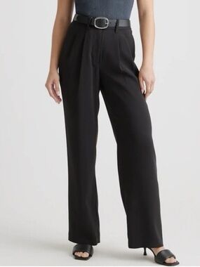 Quince Wide Leg Pleated Trouser